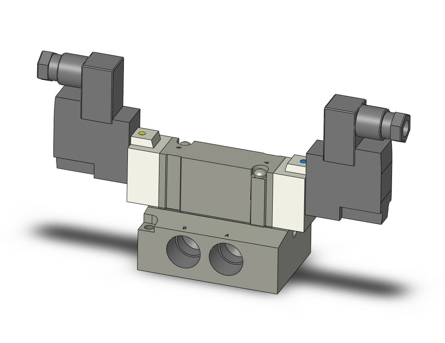 SY7240-3DZ-03T VALVE, DBL SOL, BASE MT, DIN