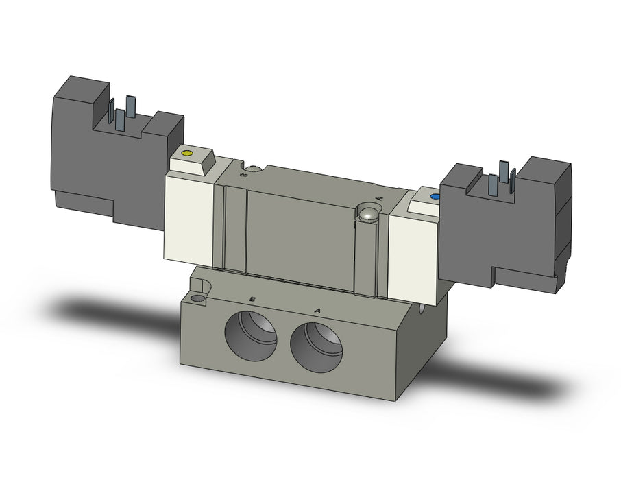 SY7240-5DO-03N VALVE, DBL SOL, BASE MT,