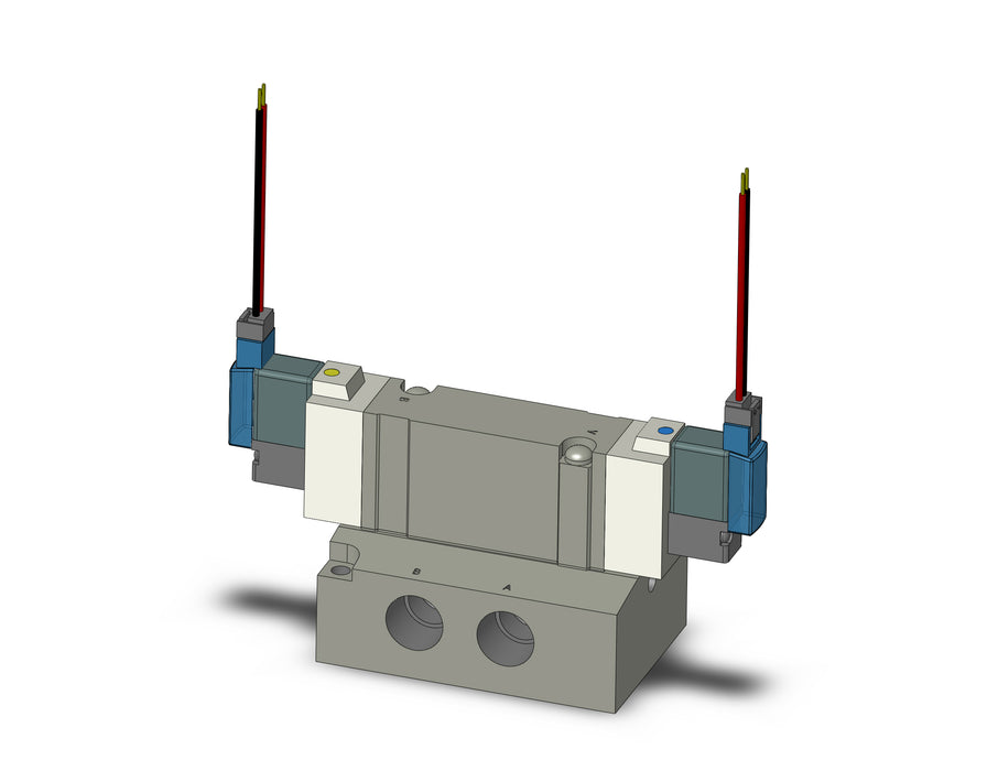 SY7240-5MZ-02 VALVE, DBL SOL, BASE MT (DC)