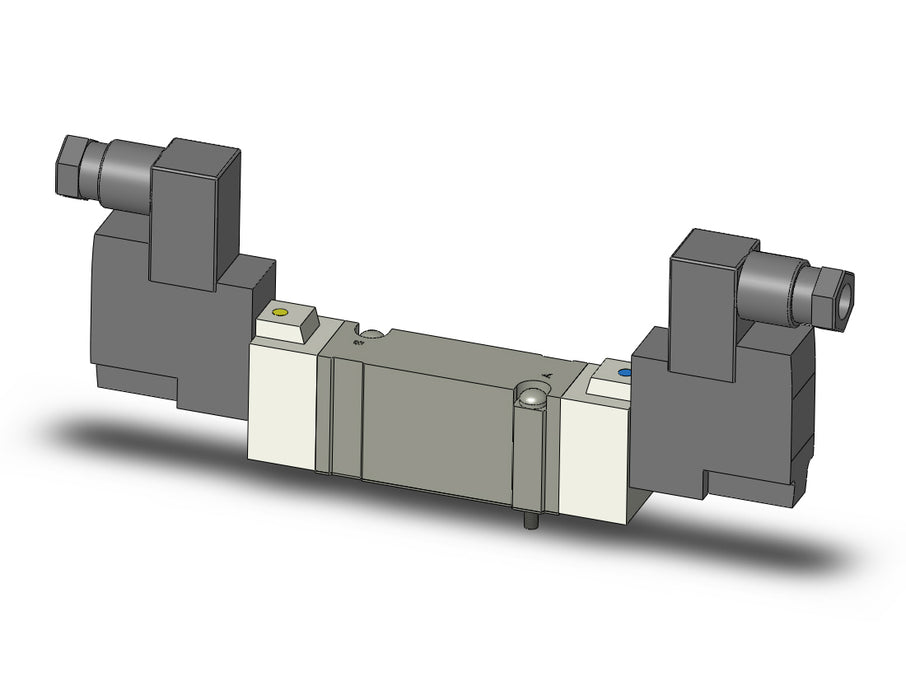 SY7240R-3DZ VALVE, DBL SOL, BASE MT, DIN