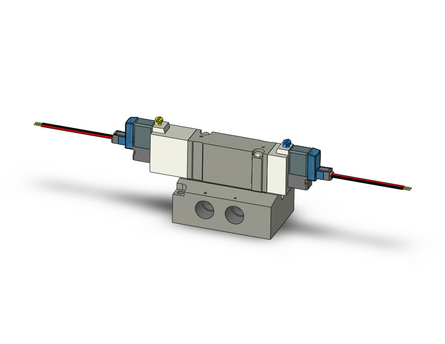 SY7340-3LZE-02 VALVE, DBL SOL, BASE MT (AC)