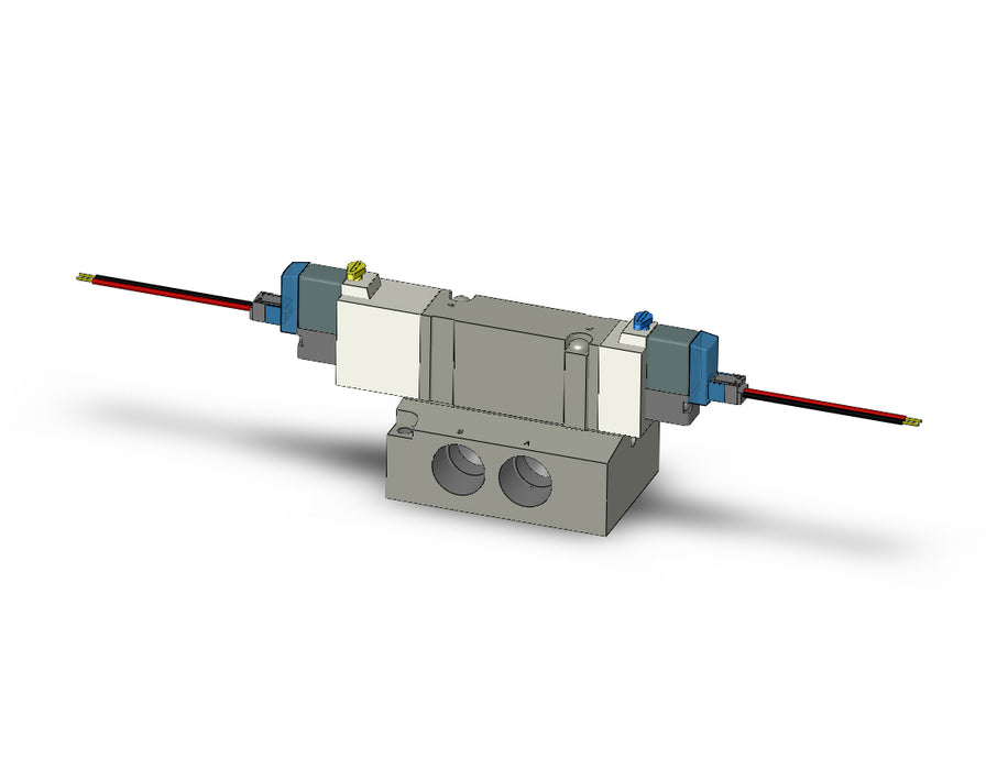 SY7340-5LZE-03T VALVE, DBL SOL, BASE MT (DC)