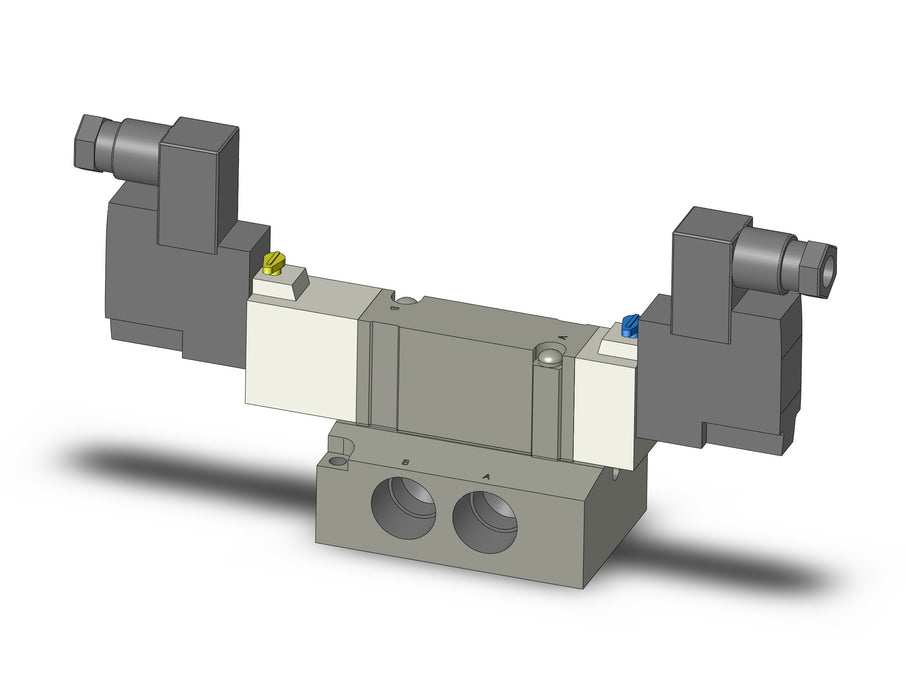 SY7440-5DZE-03 VALVE, DBL SOL, BASE MT, DIN