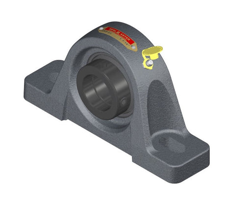 Sealmaster TXP-35 Mounted Ball Bearings, Black Oxide Bearing, Pillow Block Bearings, 2-3/16" Diameter, Cast Iron Housing, Eccentric Locking, Felt Labyrinth Seal, Wide Inner Race