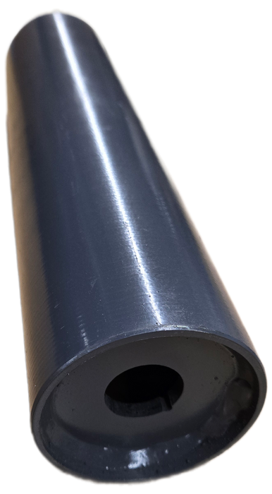 3" OD flat-face welded-shaft conveyor pulley bare shell, no lagging