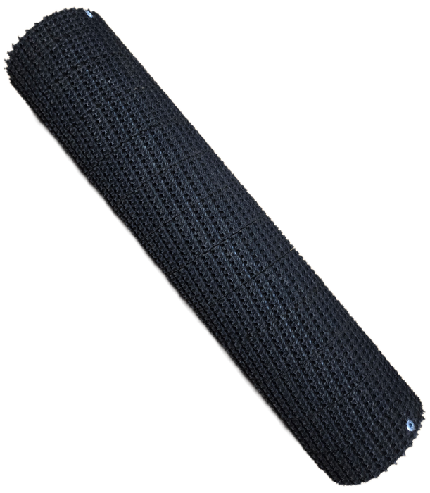 3" OD flat-face keyed-hub conveyor pulley with spiral-wrapped rough-top lagging