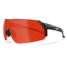 Edge Eyewear Urgent Fury UF14L tactical safety glasses with black frame and orange lens