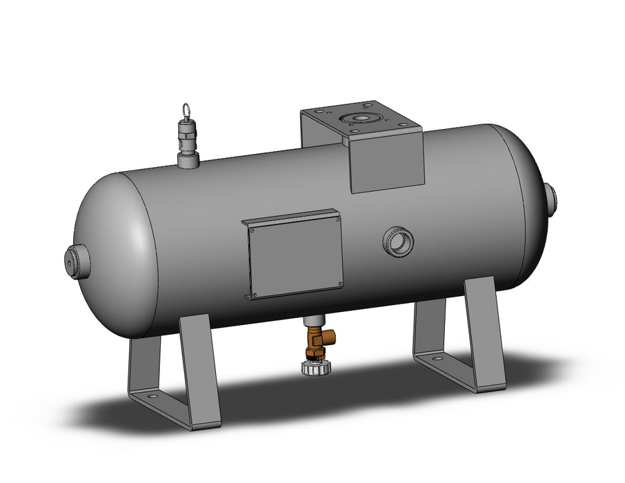 VBAT10AN1-EV-X105 ASME/CRN AIR TANK, 10L CS NPT THREAD