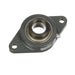 Mounted Cast Iron Two Bolt Flange Ball Bearing 52100 Bearing Steel Eccentric Lock