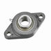 Mounted Ductile Iron Two Bolt Flange Ball Bearing 52100 Bearing Steel Setscrew Lock