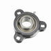Mounted Ductile Iron Three Bolt Flange Ball Bearing 52100 Bearing Steel Setscrew Lock
