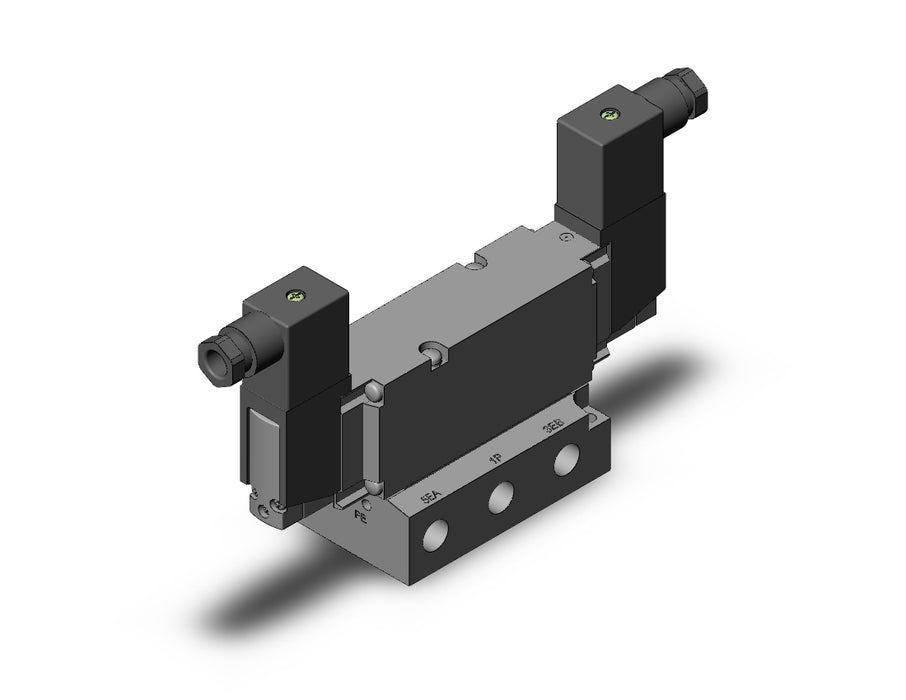 VF5244-5DZ1-02F Pilot Operated 5 Port Solenoid Valve