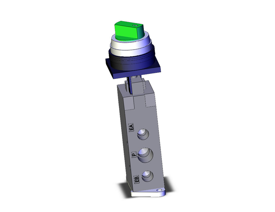 VFM350-02-34G-F 5 Port Mechanical Valve - Rubber Seal