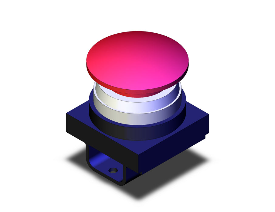 VM-30AR PUSH BUTTON, MUSHROOM (RED)