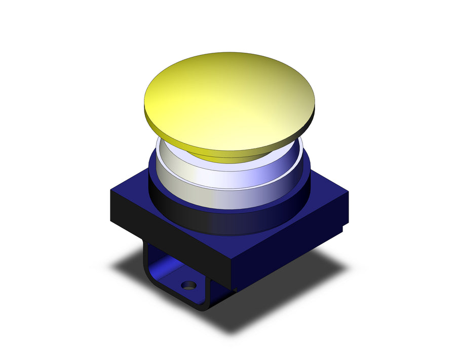 VM-30AY PUSH BUTTON, MUSHROOM (YELLOW)