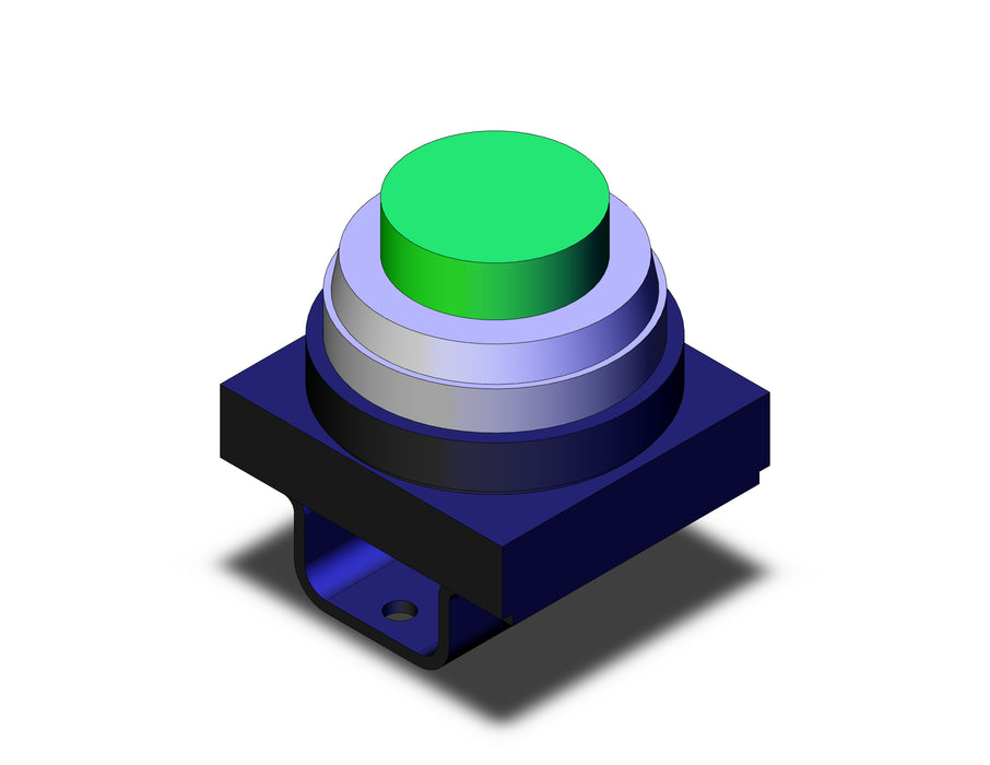 VM-32AG PUSH BUTTON, EXTENDED (GREEN)