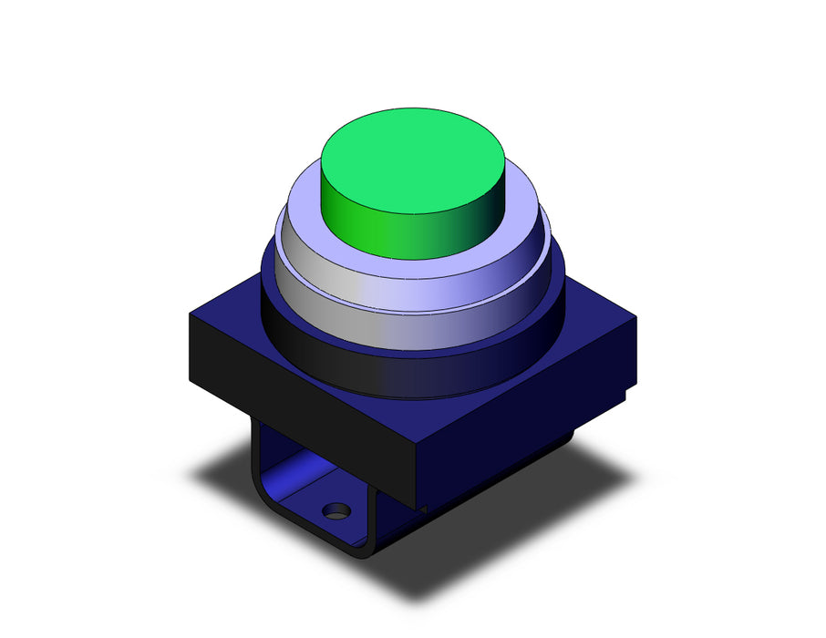 VM-32CG PUSH-BUTTON, EXTENDED (GREEN)