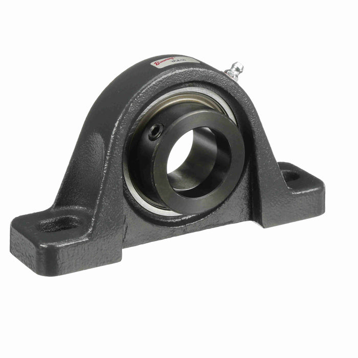 Mounted Cast Iron Two Bolt Low Base Pillow Block Ball Bearing 52100 Bearing Steel Eccentric Lock