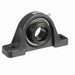 Mounted Cast Iron Two Bolt Low Base Pillow Block Ball Bearing 52100 Bearing Steel Eccentric Lock
