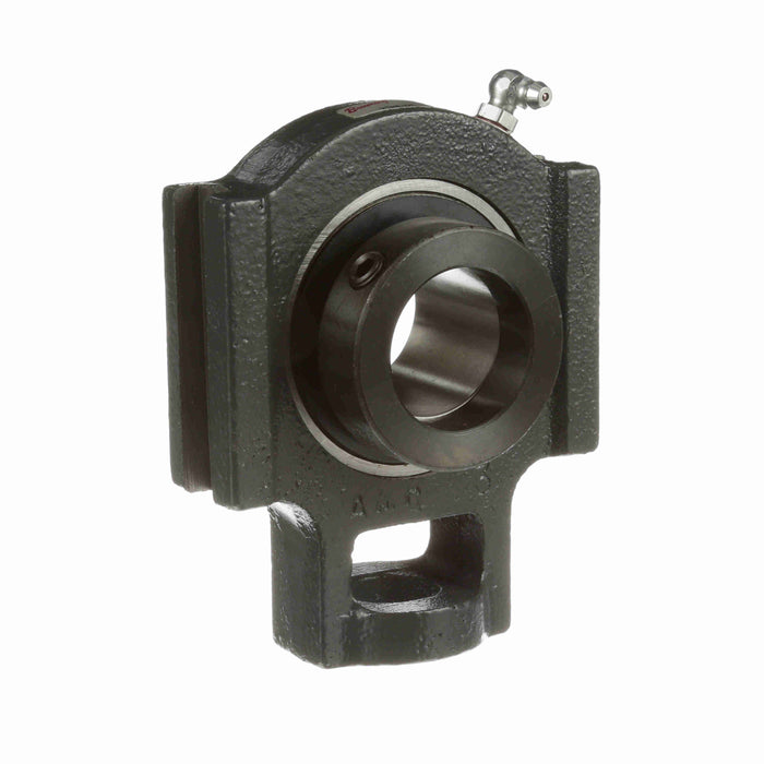 Mounted Cast Iron Wide Slot Take Up Ball Bearing 52100 Bearing Steel, Black Oxided Inner Eccentric Lock