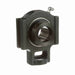 Mounted Cast Iron Wide Slot Take Up Ball Bearing 52100 Bearing Steel, Black Oxided Inner Eccentric Lock