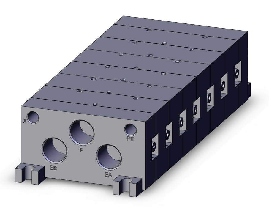 VV5FR3-40-061-03T 6 STA. MFLD, NON PLUG-IN TYPE