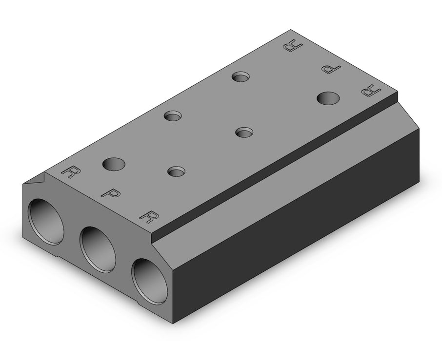 VV5K3-40-02-M5 MANIFOLD, EXTRUDED ALUMINUM BAR