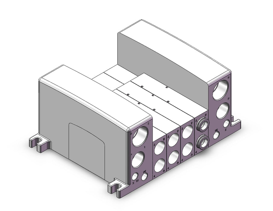 VV5QC41-04C12SD60 VQC Manifold