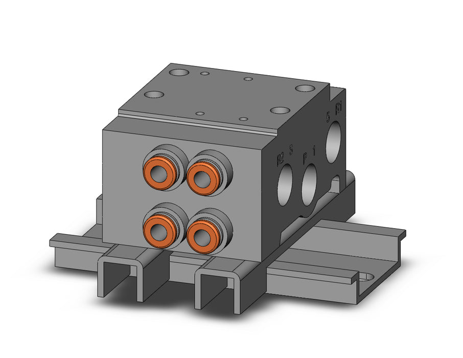 VV5QZ15-02C4C-D0 VQZ1000 Base Mounted Manifold