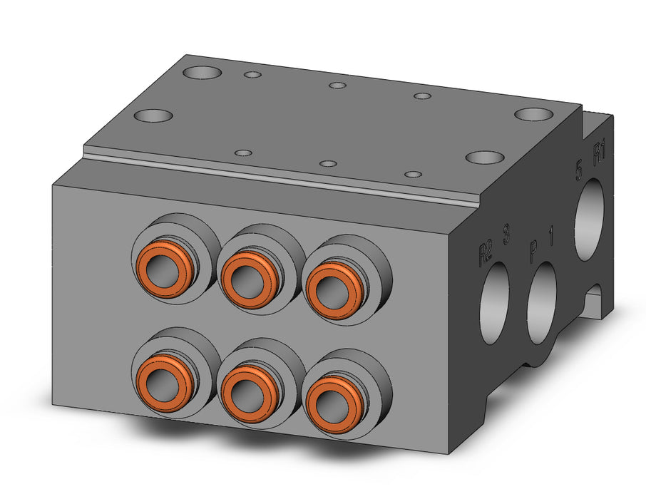 VV5QZ15-03N1TC VQZ1000 Base Mounted Manifold