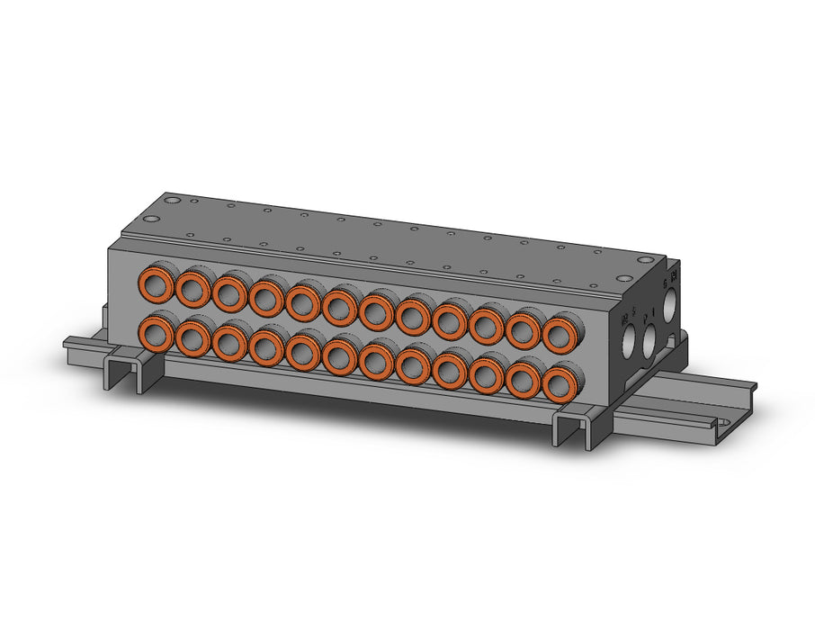 VV5QZ15-12N7TC-D VQZ1000 Base Mounted Manifold