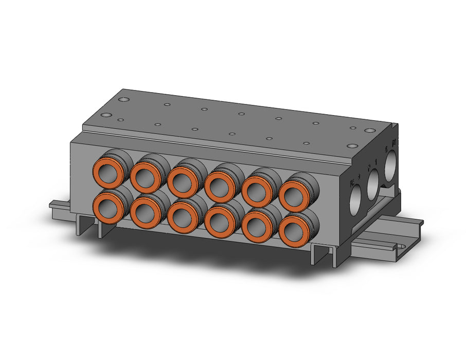 VV5QZ25-06C8C-D0 VQZ2000 Base Mounted Manifold
