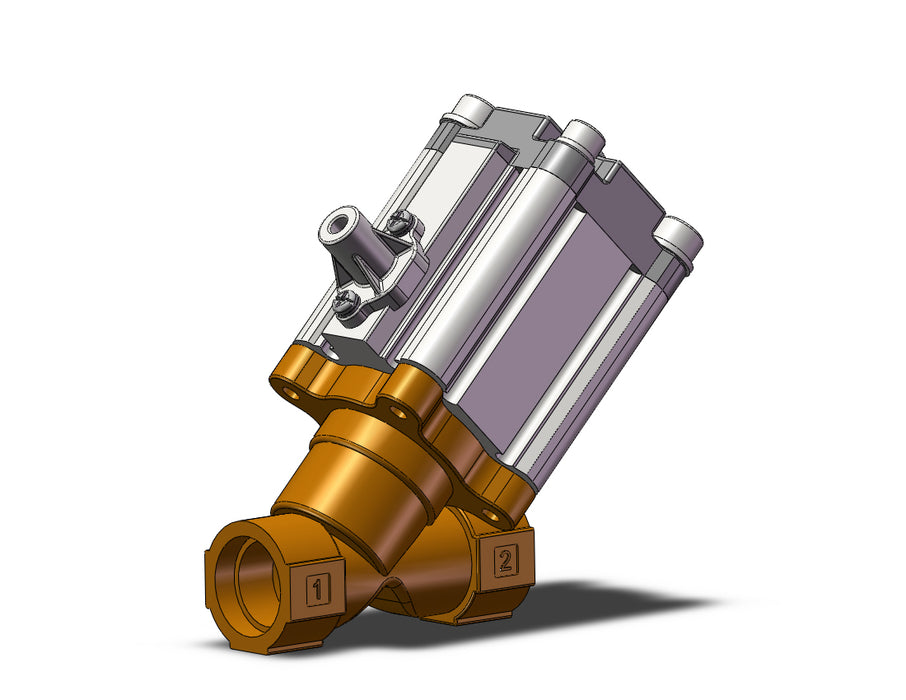VXB215BBLXA Angle Seat Valve, Air Operated