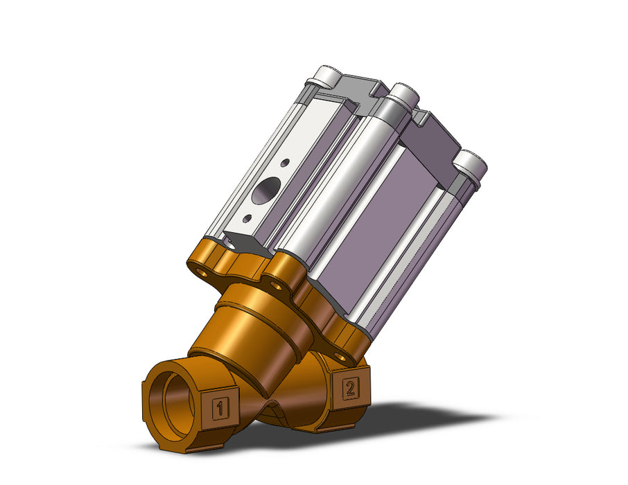 VXB215BBL Angle Seat Valve, Air Operated