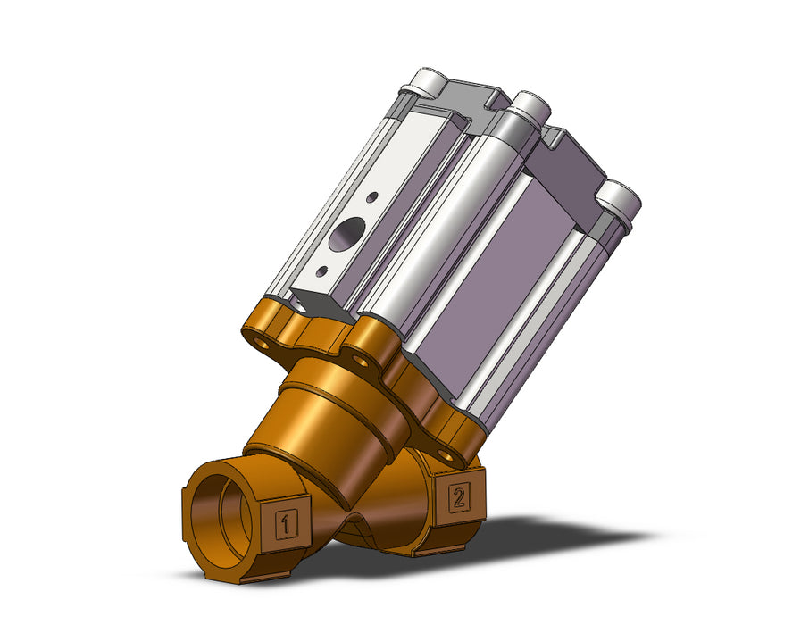 VXB215BHA Angle Seat Valve, Air Operated