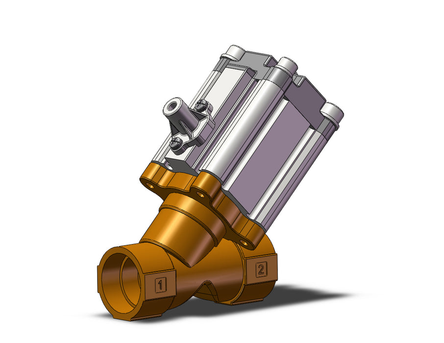 VXB215CHBLXA Angle Seat Valve, Air Operated