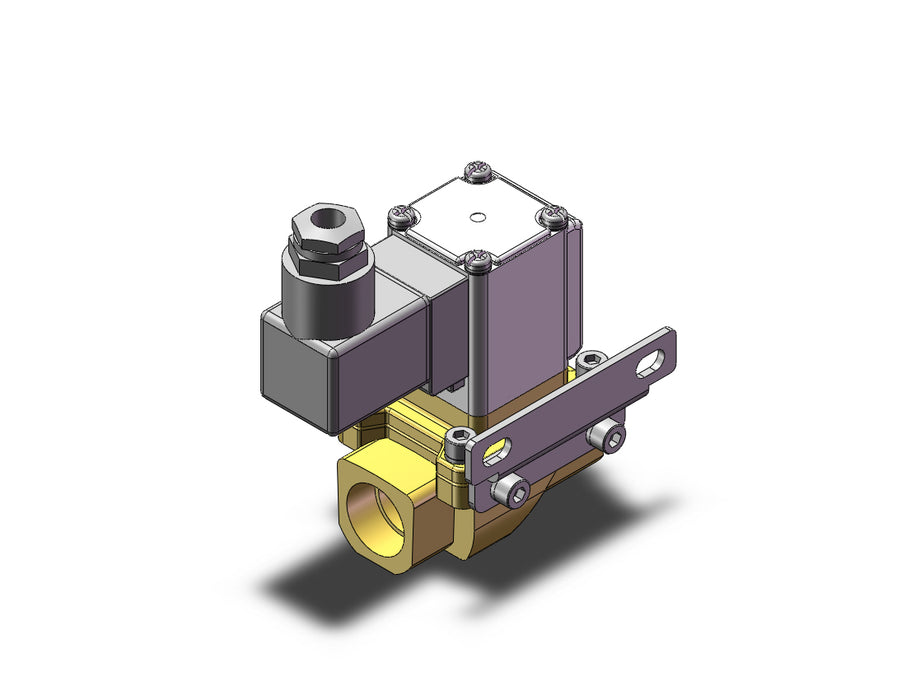 VXZ242FJBXB Pilot Op 2 Port Solenoid Valve, (N.C.)