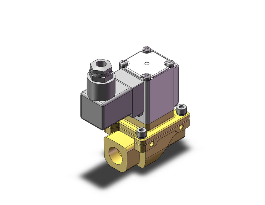 VXZ242FK Pilot Op 2 Port Solenoid Valve, (N.C.)