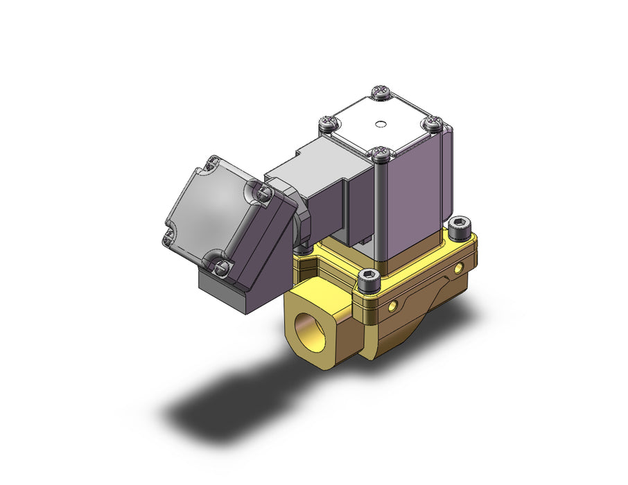 VXZ242FZ2KZ Pilot Op 2 Port Solenoid Valve, (N.C.)