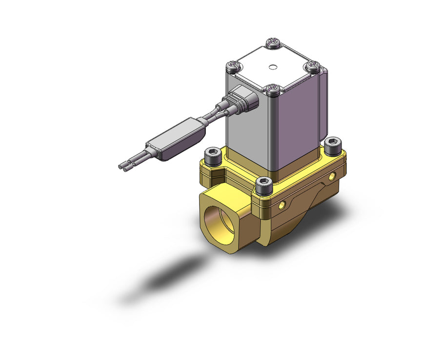 VXZ245FCB Pilot Op 2 Port Solenoid Valve, (N.C.)