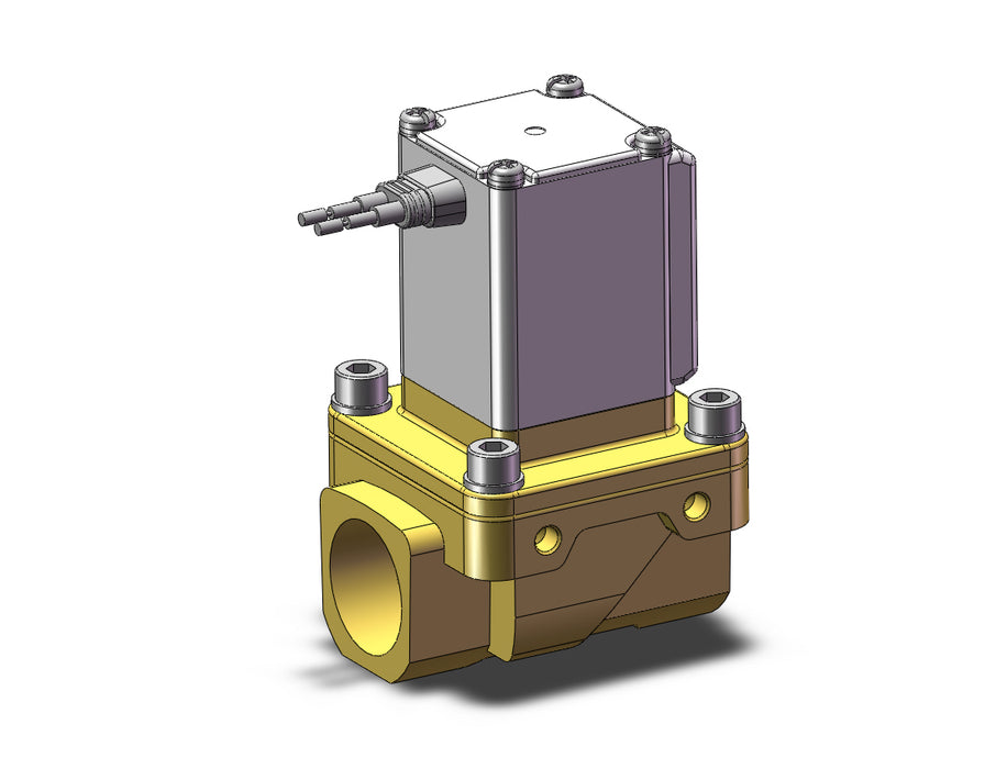 VXZ250HAB Pilot Op 2 Port Solenoid Valve, (N.C.)