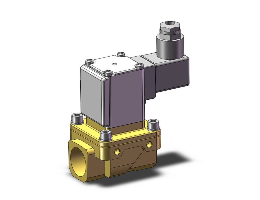 VXZ250HJBXCB Pilot Op 2 Port Solenoid Valve, (N.C.)