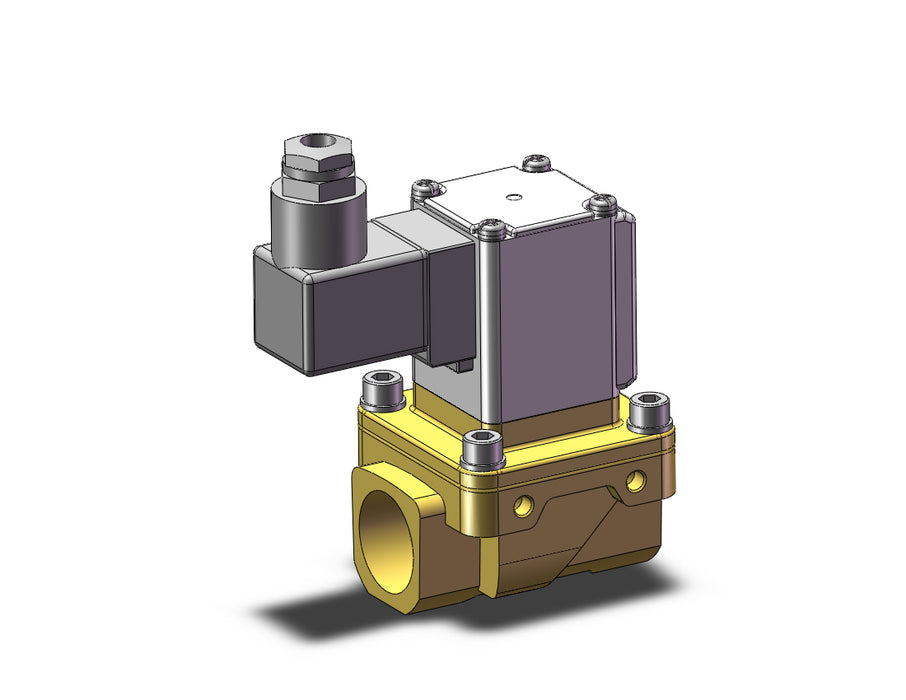 VXZ250HZ2AE Pilot Op 2 Port Solenoid Valve, (N.C.)