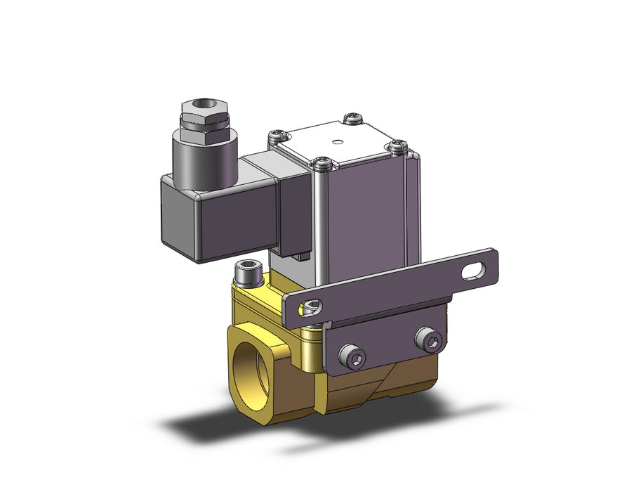 VXZ250HZ3AXB Pilot Op 2 Port Solenoid Valve, (N.C.)