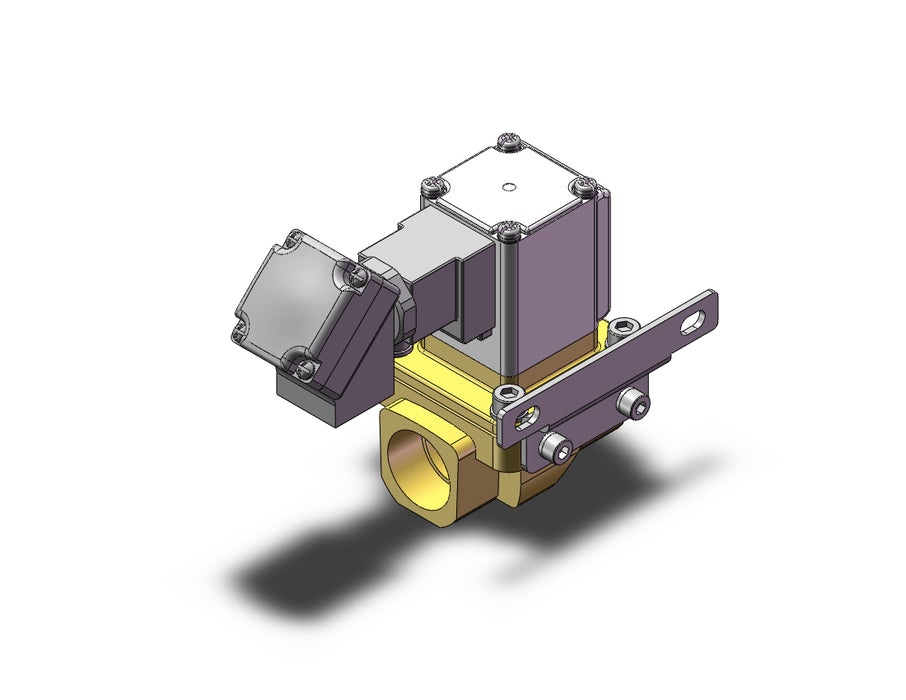 VXZ252HMBXB Pilot Op 2 Port Solenoid Valve, (N.C.)