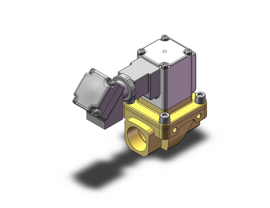 VXZ255HPB Pilot Op 2 Port Solenoid Valve, (N.C.)