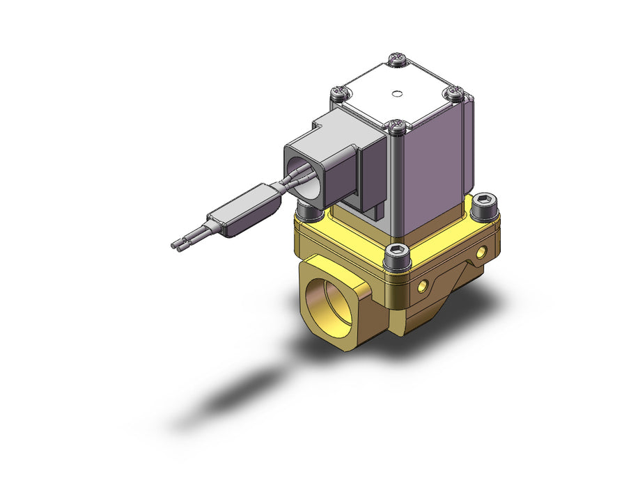 VXZ255HV Pilot Op 2 Port Solenoid Valve, (N.C.)
