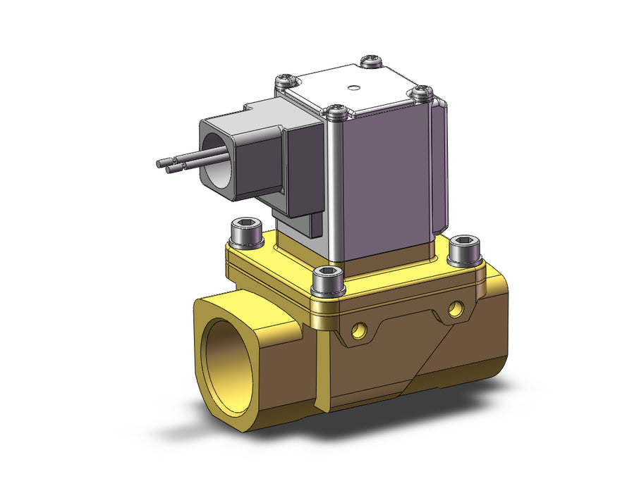 VXZ260KSD Pilot Op 2 Port Solenoid Valve, (N.C.)