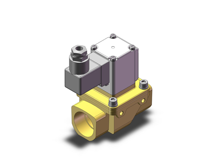 VXZ262KLB Pilot Op 2 Port Solenoid Valve, (N.C.)