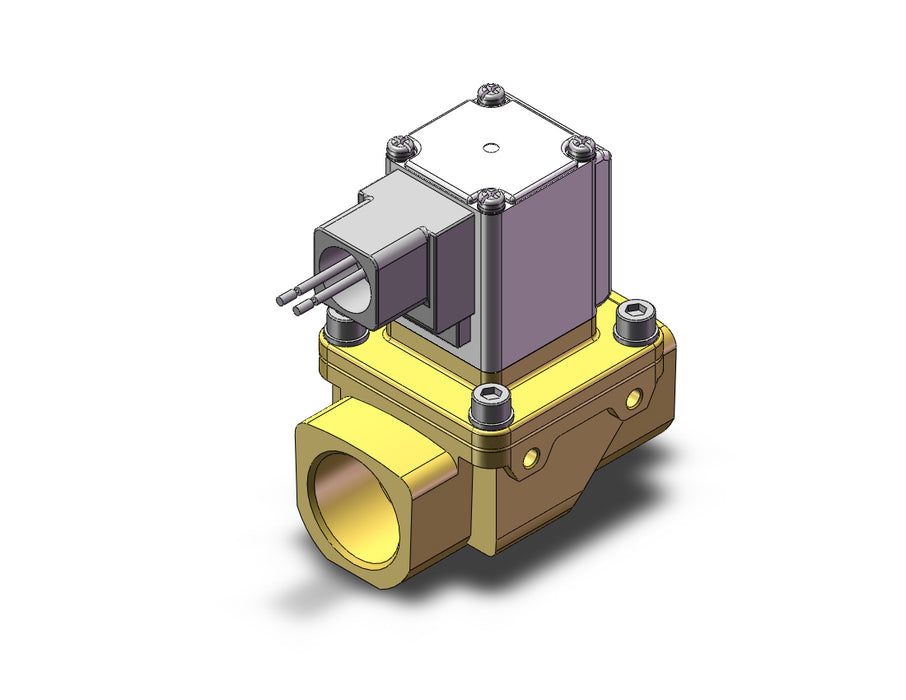 VXZ262KSD Pilot Op 2 Port Solenoid Valve, (N.C.)